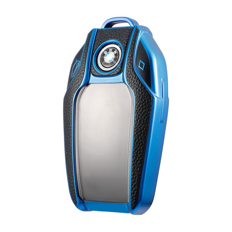 Leather Pattern Protective Case for BMW 6X7 Series LCD Key (740li, 730)