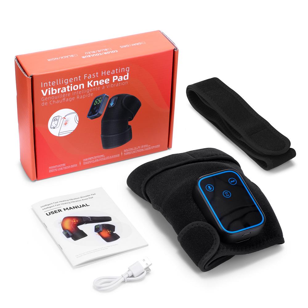 Portable Wireless Hot Compress Vibration Knee Massager with APP Control Knee Shoulder Elbow 3-in-1 Relieve Joint Pain and Pressure