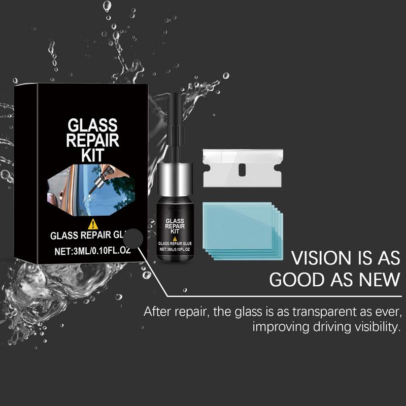 Car Windshield Cracks Repair Kit Windshield Repair Kit For Chips And Cracks Glass Repair Fluid Kit Car Window Car Windshield