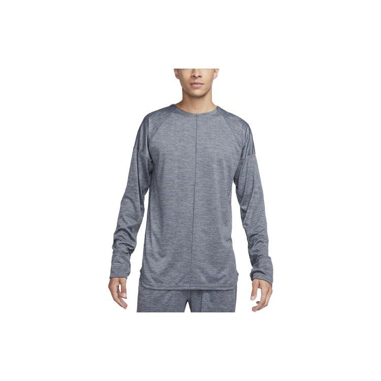 

Nike Мужская футболка с длинным рукавом Yoga Solid Logo, топы, Cool-Grey FB7775-065 M