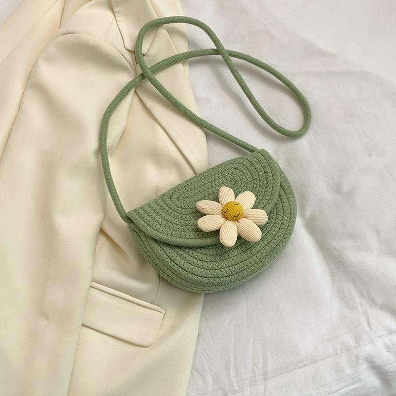 Chic Straw Woven Cellphone Pouch 2024 New Summer Collection Casual Beach Bag