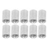 10Pcs Coupling Nut Round Rod Connector 304 Stainless Steel Female Thread M12x1.75 16 L35mm