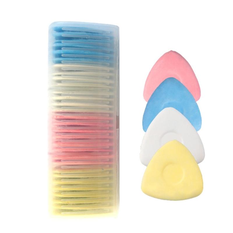 20/30PCS Professional Tailors Chalk Triangular Tailoring Chalk Marker Sewing Fabric Chalk with Plastic Storage Box Dropshipping