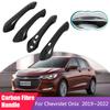 Carbon Fiber Door Handle Cover for Chevrolet Onix II     Luxurious Car Accessories Gadget Styling Stickers Trim
