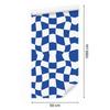 Wallpaper Casual Checkerboard Blue for Living Room and Bedroom 50x1000