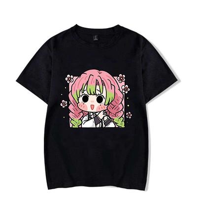 Camiseta Gráfica Estampada Kanroji Mitsuri Demon Slayer Anime Harajuku Camiseta Vintage Ropa para Hombre Mujer Camiseta Oversize de Manga Corta