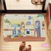 Anime B-BlueyS Cute Bathroom Mat Kids Room Bedroom Decoration Balcony Anti-Slip Doormat Living Room Welcome Rug