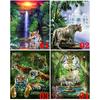 Pittura Diamante Fai da Te Punto Croce Animale Quadrato Completo Ricamo Diamante Tigre Mosaico Decorazione Strass
