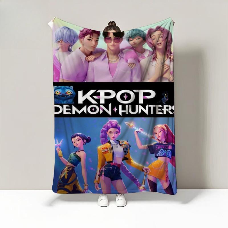 Sajaboys Kpop Printing Blanket for Home Fleece Plush Hunters Flannel Blankets