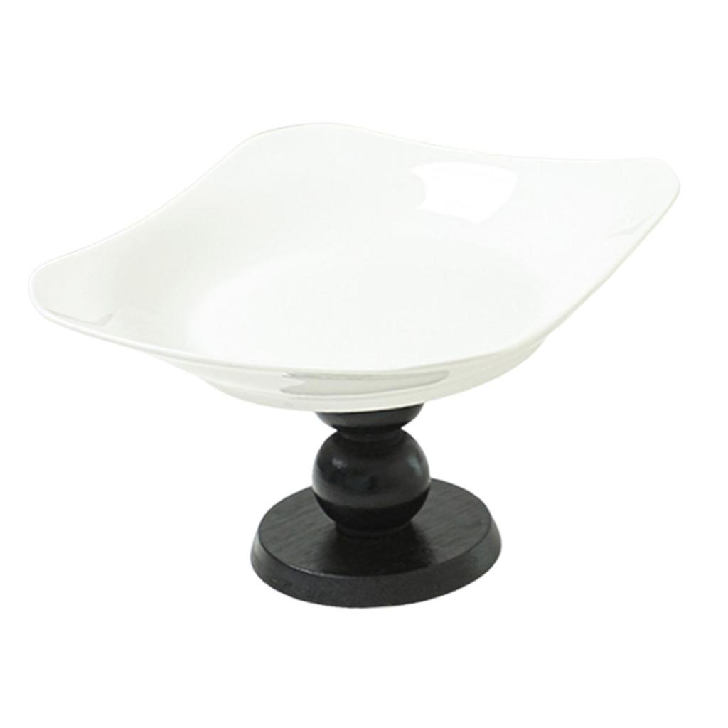 Pedestal Bowl Dessert Platter Tray Stable Basket Stand Serving Tray for Dining Room Party Entryway Picnic Sundries