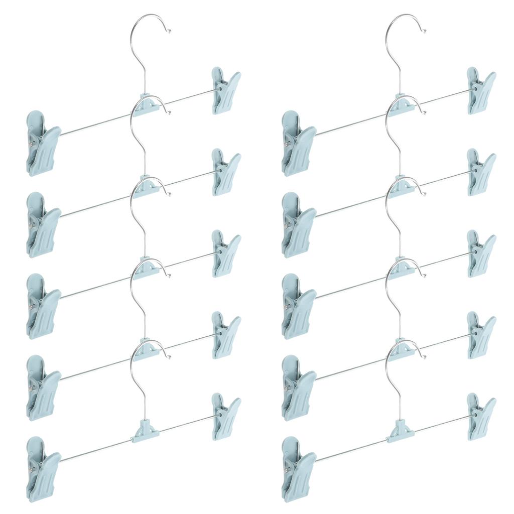 10 Pcs Anti Slip Pants Hanger Skirt Hanger With Clip Clothes Hanger Storage Hangers Closet ganization Jeans Hanger Wardrobe
