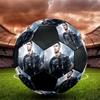 1 pièce  Cristiano Ronaldo taille 5 ballon de football PrahaBallon de Football Indoor Coloré Tous Âges Cousu à la Machine PVC Prêt pour la Compétition Durable Haut Rebond