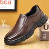 Fashion New Cowhide Slip-on Platform Loafers Men Designer Soft-soled Men's Driving Shoes Fashion Lightweight Business Dress Shoes Male