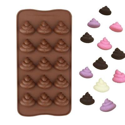 3D roztomilý emoji hovínko tvar čokoládová cukrovinka želé dort silikonová forma pekáč nástroje