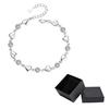 Damen Armband Silber Kettchen Herzchen Heart Kristalle Als Geschenk