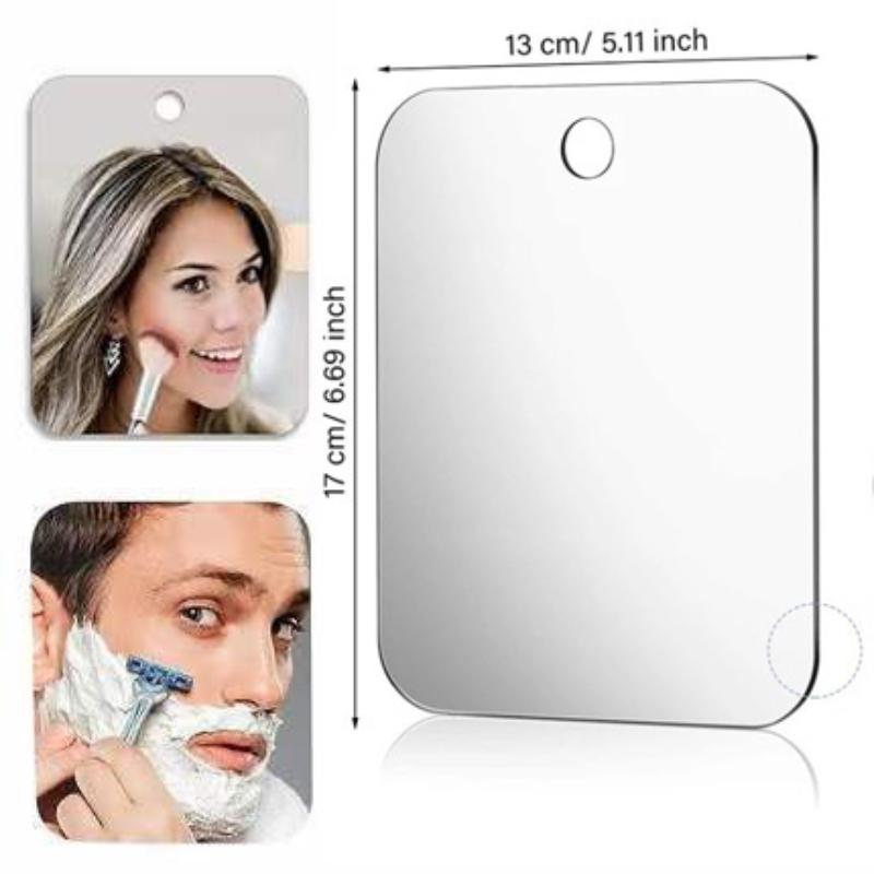 Makeup Mirror With Holder Suction Cup 360  Shower Shave Mirrors Bathroom Mirrors Washroom Fog Free New