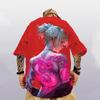 Men's T-Shirt Summer Fashion Anime Character Tee 3D Sexy Beauty Print Street Trend Top Loose Oversized Short Sleeve T Shirt
