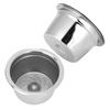With Spoon Brush Refillable Coffee Filter 304 Stainless Steel Coffee Capsule Cup  Cafe Use