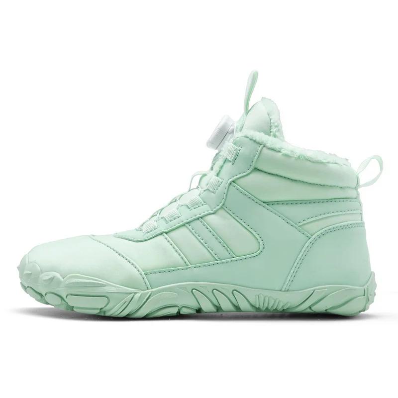 New Winter Boots for Men Women Snow BareFoot Outdoor Non-slip Warm Fur Casual Sneakers Ankle Boots Hiking Shoes Size 35-47