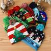 Creative Flashing Led Light Christmas Hat Snowman Winter Warm Color Knitted Cap Christmas Gift For New Year Xmas Party Decor