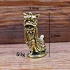 New Pure Brass Craft Lion Dance Figurine Solid Home Decor Copperware Wholesale Tea Pet Desktop Ornament