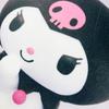 MORIPiLO Body Sanrio Characters Kuromi Micro Plush Nap by Morishita Makura Pillow, (Die-Cut Cushion), Skin-Friendly Fabric, Toy, Pillow, 30x40x10cm,