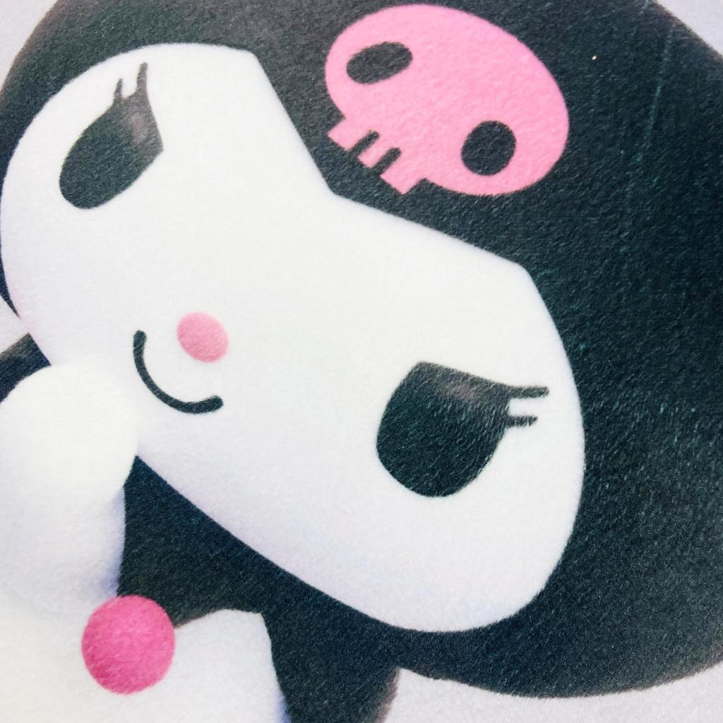 MORIPiLO Body Sanrio Characters Kuromi Micro Plush Nap by Morishita Makura Pillow, (Die-Cut Cushion), Skin-Friendly Fabric, Toy, Pillow, 30x40x10cm,