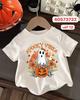 Cute Cartoon Print Girl Short Sleeve Round Neck Tshirt Top Fashion Trend Girls Clothes Summer Polyester Fabric
