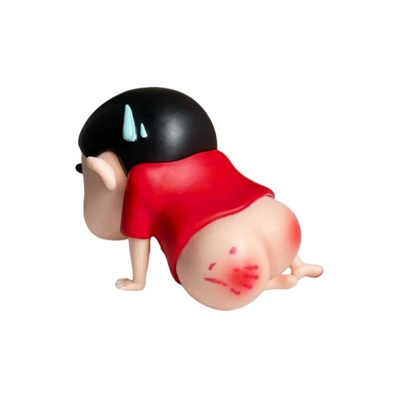 5cm Kawaii Anime Crayon Shin Chan Swollen Buttocks Figurine PVC Model Doll Desktop Decorations Cartoon Cute Ornament Kids Gift