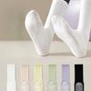 Pure Cotton Pilates Socks with Non-Slip Silicone Grips for Yoga and Fitness