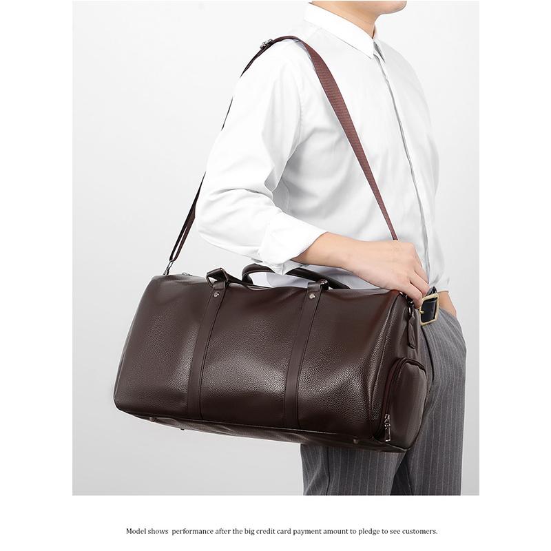 Business Leisure Travel Bag Large-capacity One-shoulder Luggage Messenger Bag Fashion Sports Wear-resistant Retro Business Travel Handbag