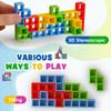 16/32/48 Pieces Fun Balance Stacking Jenga Table Games for Kids, Adults, Friends, Teams, Dorms, Family Game Nights and Parties, Christmas, Halloween