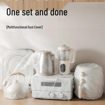 Thickened Transparent Plastic Dust Cover for Kitchen Appliances