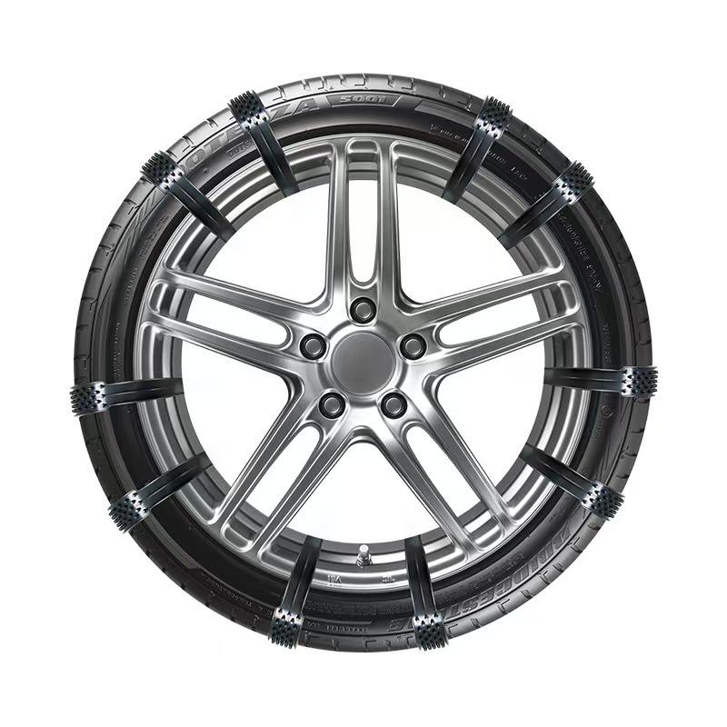 Correntes de Pneu de Alta Elasticidade | Abraçadeiras de Cabo Antiderrapantes de Inverno para Sedans e SUVs