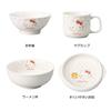 Kanesho Pottery Hello Kitty Dinnerware Dishwasher and Microwave Kitty Box Size x x Pink Heart Made in Product 365740 Children's Set, Safe,