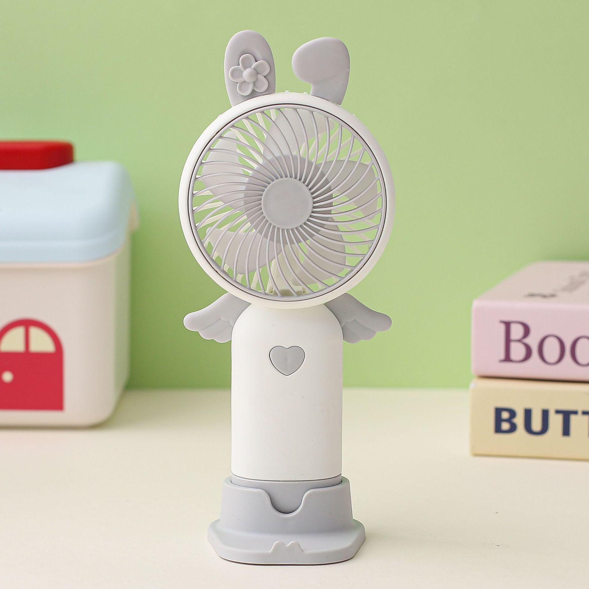 Rechargeable Mini USB Fan: Portable, Three-Speed, Strong Wind, Handheld & Desktop Use