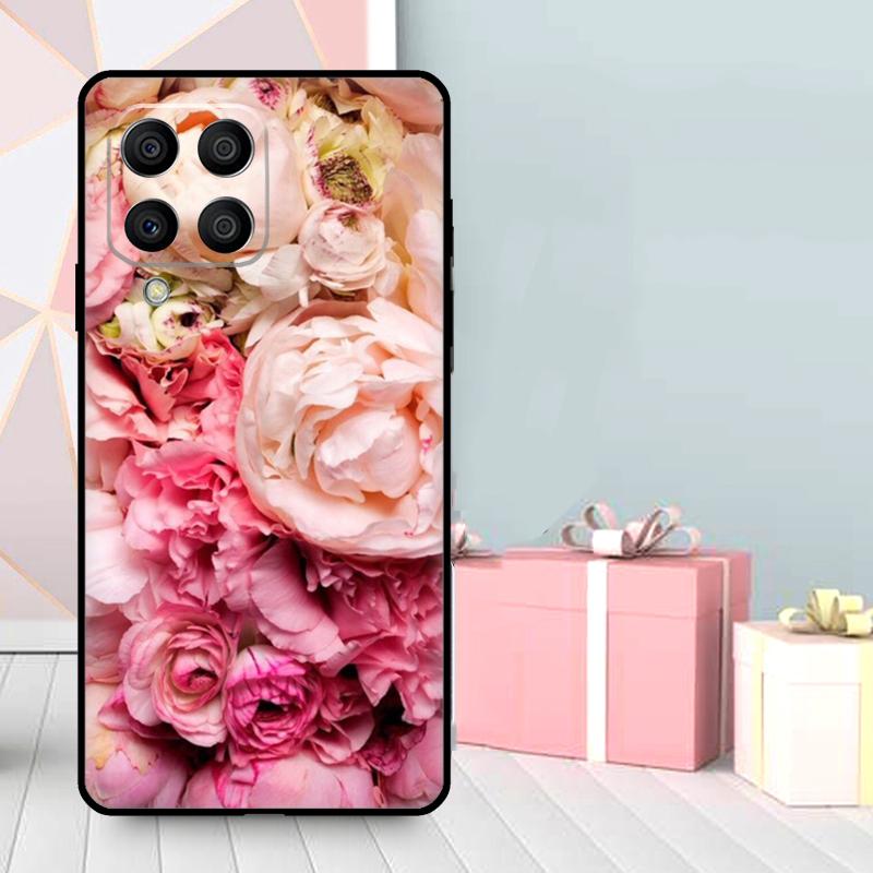 Lavender Peonies Flower Case For Samsung Galaxy M06 M11 M31 M14 M34 M54 M12 M32 M52 M15 M13 M16 M36 M56 M53 M35 M55