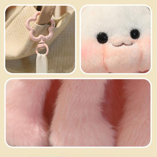 Cute Jellyfish Backpack Keychain, Soft Plush Pendant for Purse, Marine Animal Keyring for Girls Women, Aquarium Souvenir Gift