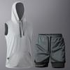 Tank Top + Shorts Sets Men Summer Tennis Activewear Running Basketball Training Wear Sleeveless Vest 2 Pcs Tracksuit