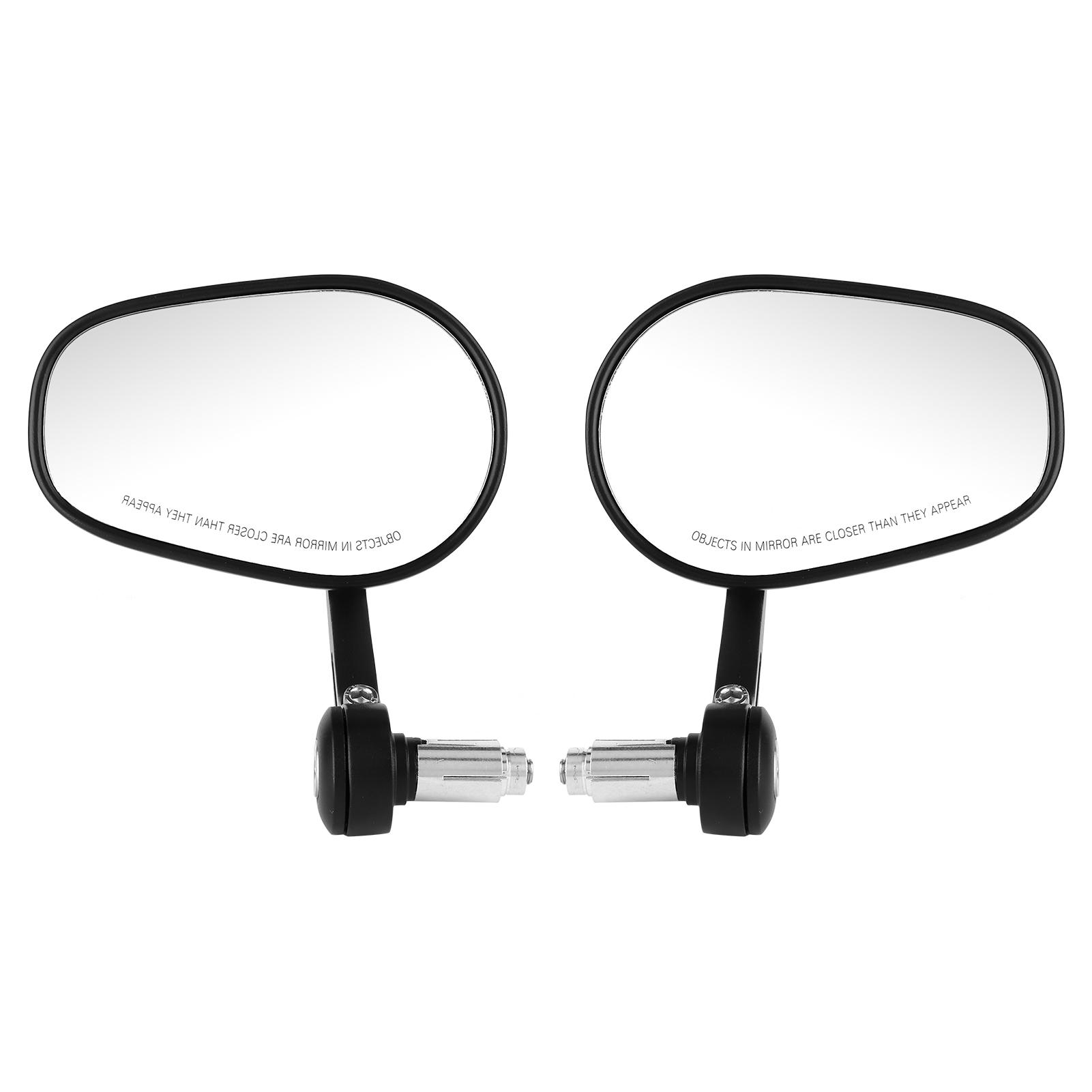 

2Pcs Motorcycle Rearview Mirrors Universal Rear View 7 8in 22mm Handlebar CNC Aluminium Alloy