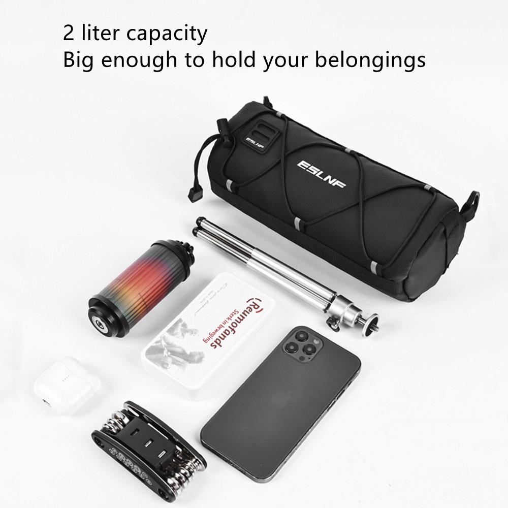 Waterproof Road Bicycle Handlebar Bag Multifunctional MTB Front Tube Bag Portable Frame Pannier Outdoor Shoulder Bag