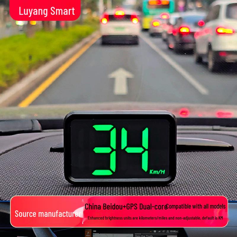 Smart HUD Multifunctional Car Speedometer with High-Definition Beidou GPS Display