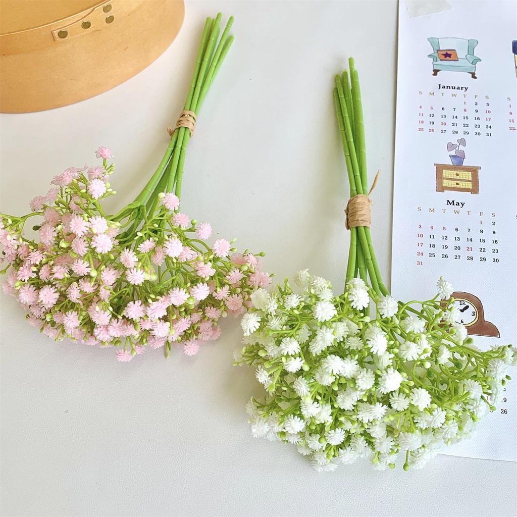Baby's Breath Soft Rubber Artificial Flower Bouquet for Living Room Decor