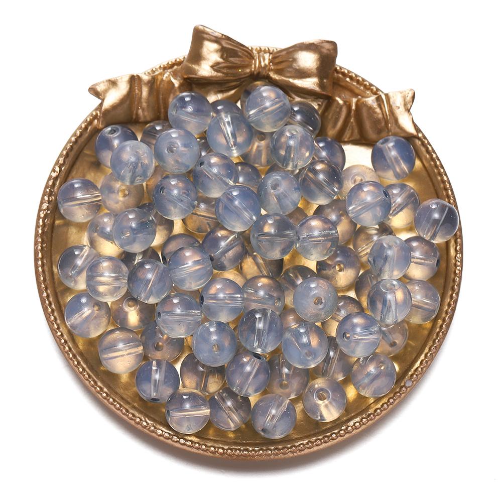 20/50pcs 10mm Transparent Jelly Double Color Glass Beads Spacer Loose Bead for DIY Bracelet Necklace Jewelry Making Accessories