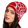 Căciulă Tricotată Unisex Model Pânză de Păianjen Design Jacquard Potrivire Elastică Căciulă Moale Drumeții Călătorii Aer Liber Căciulă Caldă de Iarnă