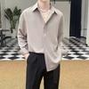 High End White Shirt Men'S Long Sleeved Spring Ice Feeling Light Mature Style Shirt Korean Version Trendy Handsome On Clothes Men