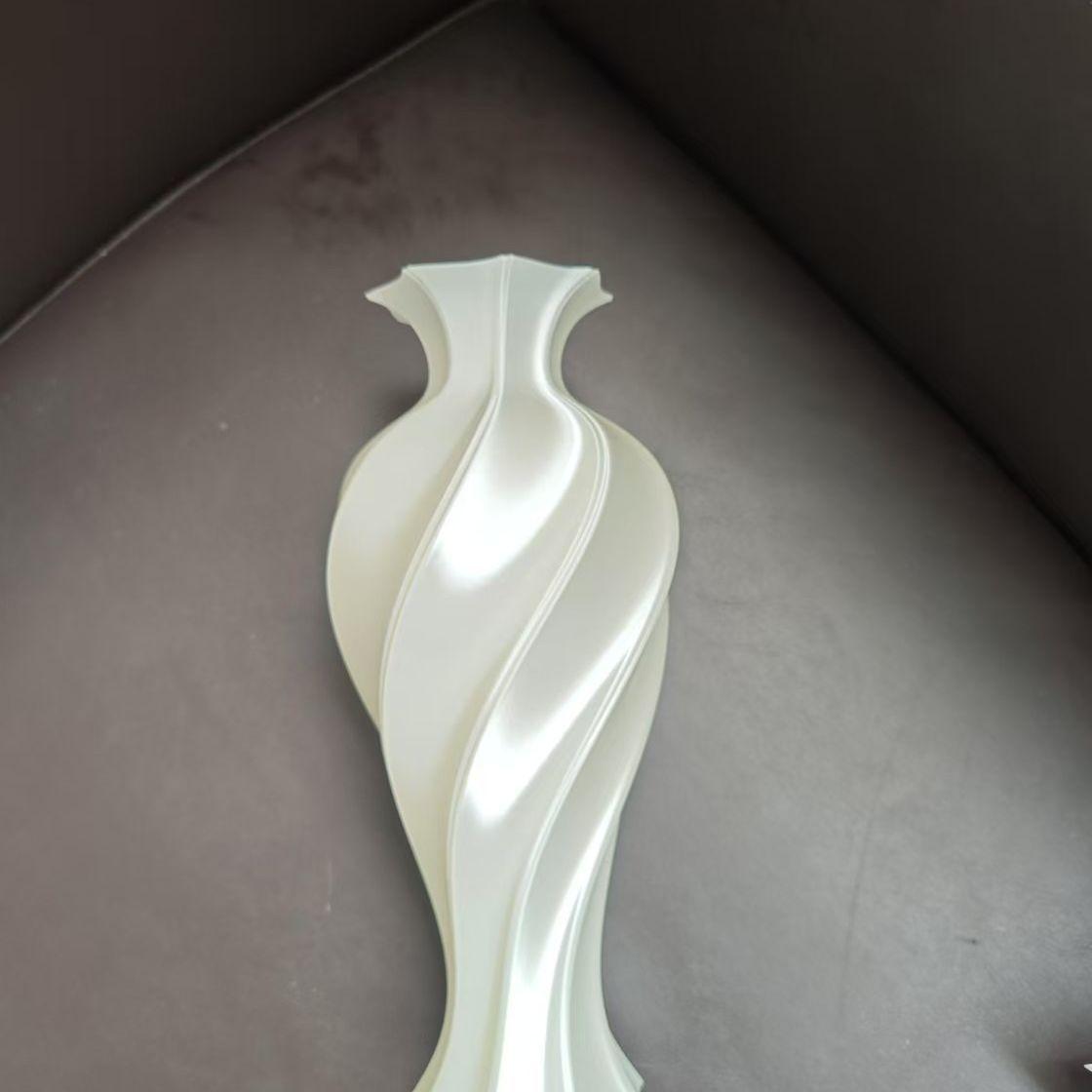 

Пластиковая 3D-печать, шелковая высушенная ваза, креативное искусство, цветочная композиция, декоративный орнамент, скандинавский дом, простая легкая роскошная ваза [Thickened] Poetic (1 piece)