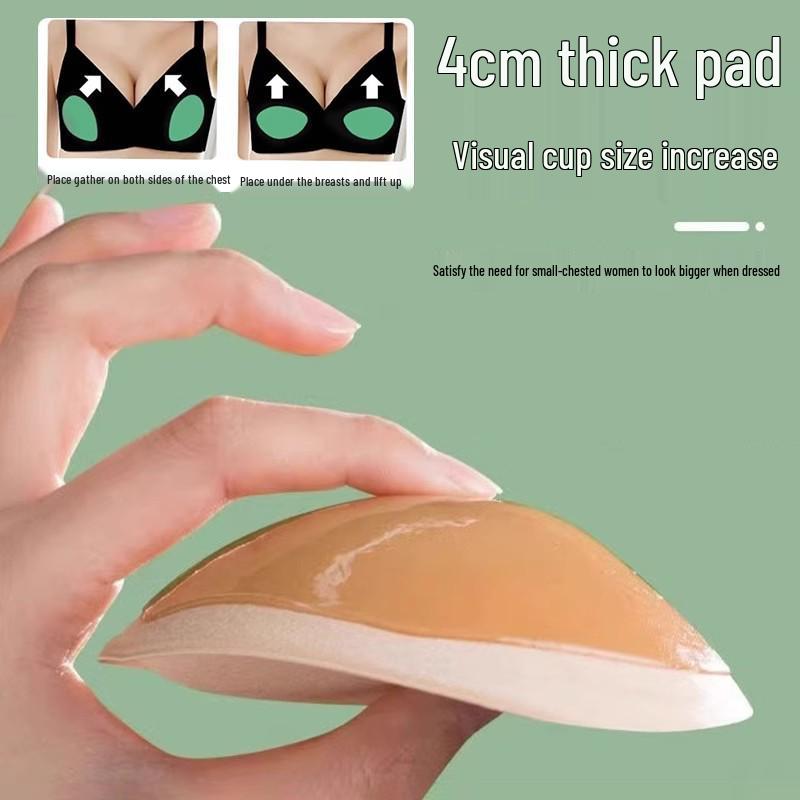 Triangle Self-Adhesive Push-Up Breast Pads for Women - Invisible Sponge Inserts for Swimwear & Lingerie