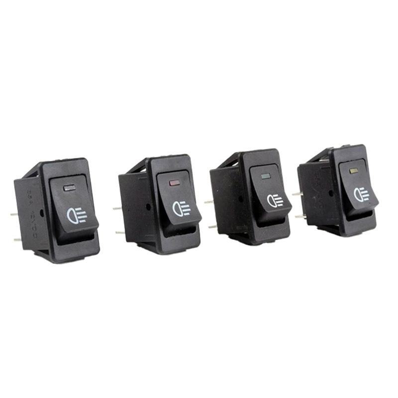 Automotive Fog Lamp Toggle Switches with LED Light And Quick Install 4 Pin 12V Fog Lamp Toggle Switches For Truck Boat