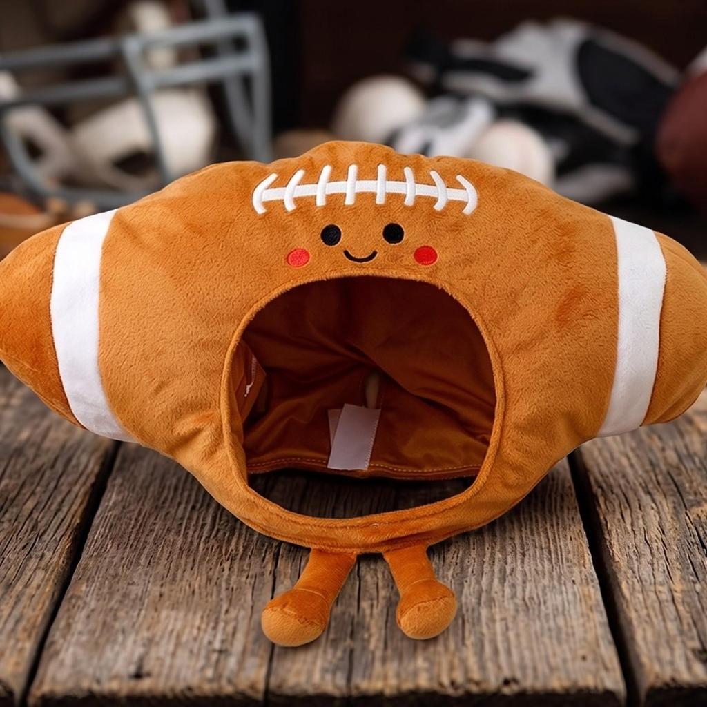 Soft Football Hat Lightweight Headgear Athletic for Sports Fans, Party Goers